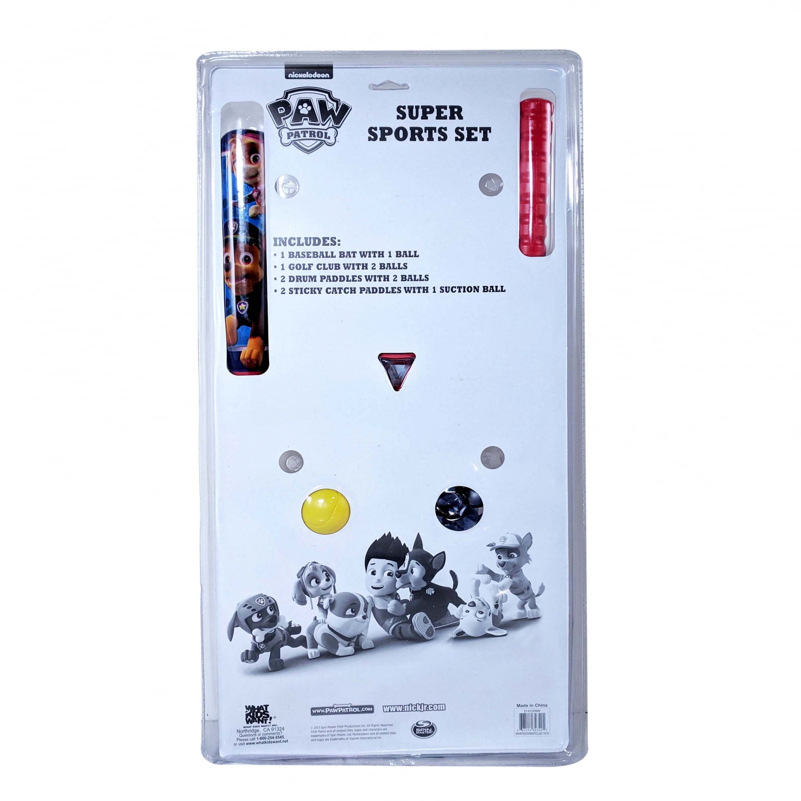 paw patrol tee ball set