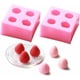 thumbnail image 1 of 2 Pieces 3D Strawberry Silicone Mold,Food Grade Safety Silicon Materials for Baking Mousse Dessert Molds Ice Cube Jello, 1 of 4