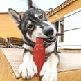 thumbnail image 2 of Rubber Pet Chew Toy Teeth Cleaning Toy for Medium/Large Dog Bottle Shaped, Red, 2 of 7