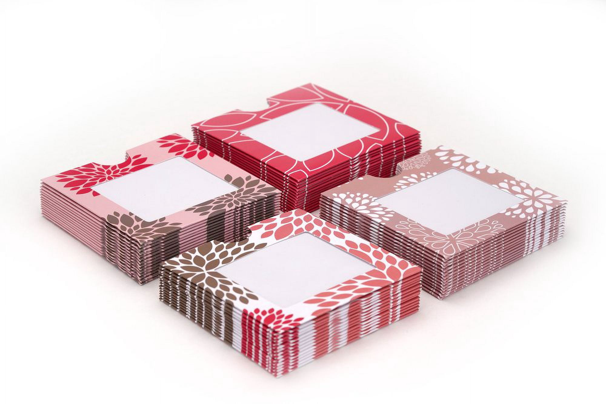 ZipGifts 52 Envelope $1,378 Money Saving Challenge Kit | 56 Premium Card Stock Cash Stuffing Envelopes w/Clear Plastic Windows, $ Stickers, 3 Goal/Mark-off Sheets, & Drawer Box (Dahlia)