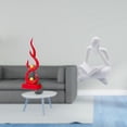 thumbnail image 2 of Figura Abstracta De Resina Con Forma De Llama De Fuego, Escultura Moderna, Artesanía Para Mesa, Sala De Estar, Estantería De Oficina, Estantería De Patio, Adorno De Regalo, 2 of 8
