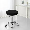 thumbnail image 7 of Kll Black Round Bar Chair Cushion Cover ,Bar Stool Protector With Elastic, Soft Washable, 7 of 7