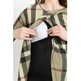 thumbnail image 4 of Tartan Plaid Maternity Nursing Knit Tunic, 4 of 4