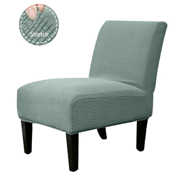KBOOK Jacquard Armless Accent Slipper Chair Cover Stretch Slipcover