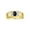 Black Star Sapphire, variant on 14K Yellow Gold Classic 6X4MM Oval Amethyst & Sparkling Diamond Ring - Birthstone Jewelry for Men -Size 8