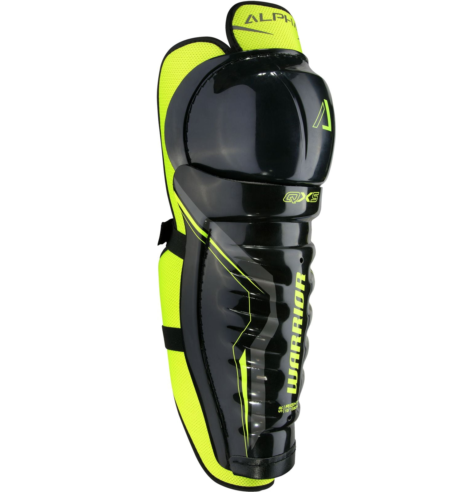 Warrior Sports Alpha Qx5 Junior Hockey Shin Guards ( QX5SGJR7 ) by Warrior Sports