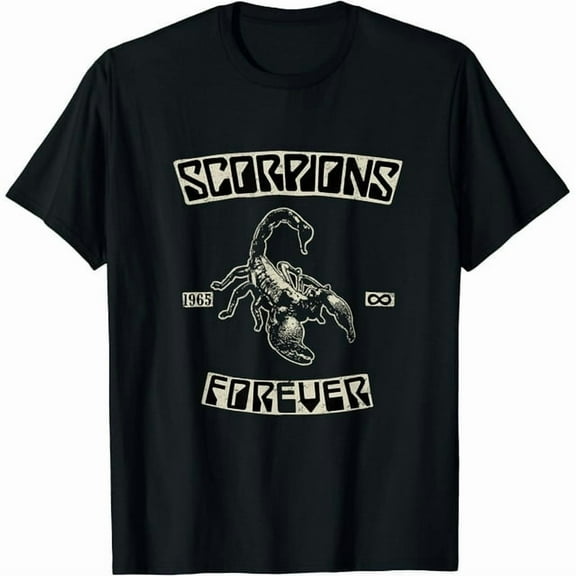100% cotton tshirts men tee Official Scorpions Forever Since 1965 Black T-Shirt