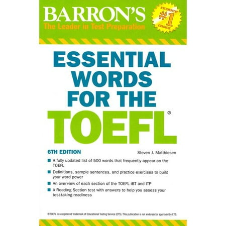 Barron S Essential Words For The Toefl Walmart Com