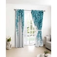 thumbnail image 3 of Chic Green Eucalyptus Blackout Curtains for Bedroom/Living Room, Thermal Insulated Kitchen Curtains, Summer Leaves Pastoral Plants Grommet Darkening Window Treatment Drapes 42"x84"x2, 3 of 8