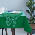 thumbnail image 4 of Turquoise Blue Whale Table Cloth Waterproof Tablecloths, Summer Beach Coastal Modern Art Tablecloth Dining Table Cover for Kitchen Party Tabletop Outdoor, Rectangle Tablecloth 54x108 Inch, 4 of 9
