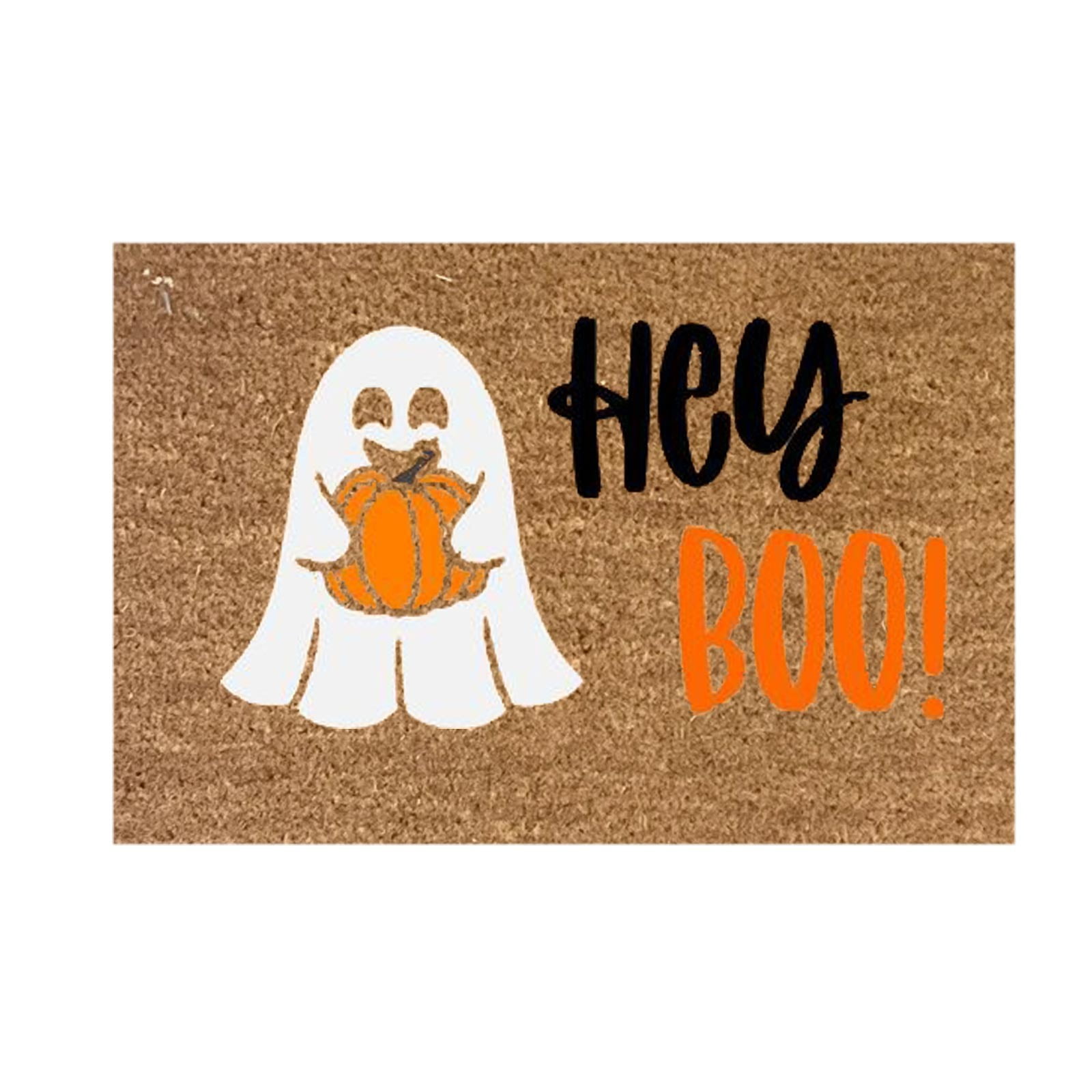 1 PC Halloween Scary Welcome Doormat for Entryway Non-Slip Rubber Mat Washable Durable Holiday Party Decorating Supplies for Front Door - C