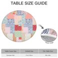 thumbnail image 6 of Pioneer Flower Floral Print Pattern Round Fitted Tablecloth with Elastic Edge,Dining Table Cover Waterproof,Outdoor Round Tablecloth for Camping,Dining,Indoor and Outdoor, 6 of 7