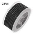 thumbnail image 3 of Unique Bargains 2 Packs Nylon Thread Twine Beading Cord 3mm Extra-Strong Braided Nylon Crafting String 4M/13 Feet, Black, 3 of 7