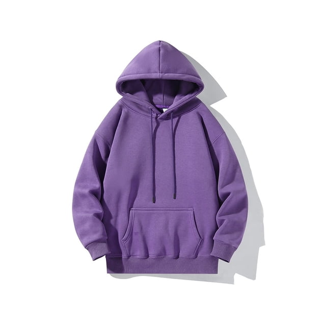 Sweat à Capuche Décontracté pour Hommes et Femmes Violet