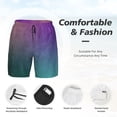 thumbnail image 3 of Balery vintage dark paint Bañador para hombre, shorts de playa de secado rápido con entrepierna y forro de compresión-3X-Large, 3 of 6