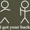 thumbnail image 3 of CafePress - I Got Your Back T Shirt - Men's Classic Graphic Cotton T-Shirt, 3 of 4