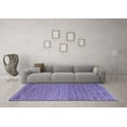 thumbnail image 3 of Ahgly Company Indoor Square Abstract Blue Modern Area Rugs, 6' Square, 3 of 4