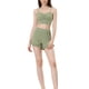 thumbnail image 2 of Conjunto de pijama para mujer INSPIRE CHIC, camiseta de tirantes con elastano y pantalones cortos, 2 piezas, ropa de casa, XL, verde, 2 of 5