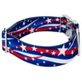thumbnail image 4 of Country Brook Petz® 1 1/2 inch Premium Star Spangled Dog Collar, Medium, 4 of 5