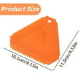thumbnail image 3 of Mini Ice Scrapers,Scratch Free Ice Snow Frost Removal Tool, Small Portable Plastic Ice Scraper Winter Car Window Snow Cleaning Accessories, Defroster Cleaning Ice Scraper for Cars(Orange,4.5x4.1"), 3 of 8