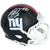 Saquon Barkley New York Giants Autographed Riddell Black Matte Alternate Speed Mini Helmet