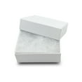 thumbnail image 2 of The Display Guys – Cardboard Jewelry Boxes With Cotton – 100 Pack – White Swirl – #11 (2 1/8" x 1 6/8" x 3/4"), 2 of 6