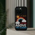 thumbnail image 4 of DistinctInk MagSafe Tough Case for Apple iPhone 15 Pro Max (6.7" Screen) - Always Nice Day Above Clouds - Lightweight Grip, 4 of 6