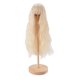 thumbnail image 2 of Peluca De 1/4 Muñecas Con Gran Volumen De Cabello, Brillante Con Flequillo Recto, Adecuado Para Muñecas De 18.5 A 21 Cm, Peluca De Cabello Rizado De Muñeca, Malla Con, 2 of 7