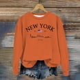 thumbnail image 2 of WEAIXIMIUNG Sweat-Shirt de Maternité Grande Taille pour Femmes Col Rond Décontracté avec Poche Imprimé Lettres Anglaises, 2 of 3