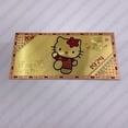 thumbnail image 3 of Dibujos de Japón lindo gato Hello-kittys billete dorado Tarjeta de papel de aluminio dorado regalos coleccionables para recuerdo decoración del hogar regalo para niños, 3 of 4