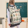 thumbnail image 7 of FORMRS Unisex School Backpack 17" Student Travel Bag with Laptop Compartment, Red Floral, 7 of 7
