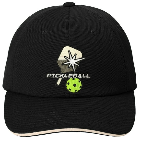 Unisex Adult Moisture-Wicking Pickleball Hat Cap, Black