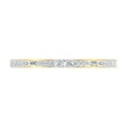 thumbnail image 3 of Round and Baguette Shape Diamond Wedding Band Ring in 10K Yellow Gold (0.12 cttw) (Ring Size 10), 3 of 6