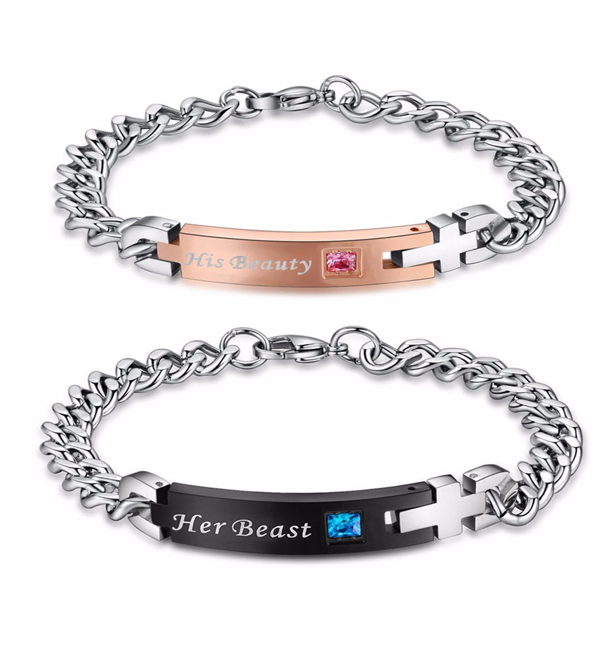 Willstar Couple Bracelets for 2 Matching Yin Yang Adjustable Cord Bracelet  for Bff Friendship Relationship Boyfriend Girlfriend Valentines Gift  Siver  Walmartcom
