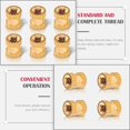 thumbnail image 3 of Knurled Nut M2 M2.5 M3 Female Thread Round Ground Nuts Injection Molding Brass Insert,For 3D Print Parts Inserted Nuts Assortment Kit-200 Pcs, 3 of 7
