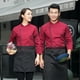 thumbnail image 4 of Chef Abrigo Unisex-Adult Manguito de manga larga Permeabilidad Hornee fácil de limpiar uniforme de cocina para el otoño e invierno Restaurante Torta Thing Shop Red L Kearding LF000336-14, 4 of 7
