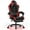 Red, variant on GTPLAYER RGB Gaming Chair with Footrest, LED Lights Computer Gaming Chair for Adults