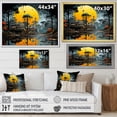 thumbnail image 4 of Designart "Chronicles of Pygmy Village in Africa Yellow I" People Framed Wall Art - Global Yellow African Tribal Hallway Framed Wall Art Decor, 4 of 6