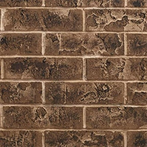 35 in. Traditional Brick Interior Panel, Tavern Brown