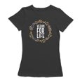 thumbnail image 1 of Vegan For Life Women's Black T-shirt, 1 of 1