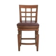 thumbnail image 5 of Alaterre Furniture Napa Counter Height Stool with Back - Set of 2 - Mahogany, 5 of 10