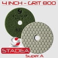 thumbnail image 6 of Stadea DPPD04SPRA200G1P Dry Marble Diamond Polishing Pad for Marble Granite Glass Travertine Concrete Stone Sanding Polishing with 4-Inch Grit 200, 6 of 8