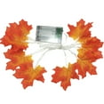 thumbnail image 1 of 2M 20LED Lighted Fall Autumn Maple Leaves Garland Halloween Decoration, 1 of 2