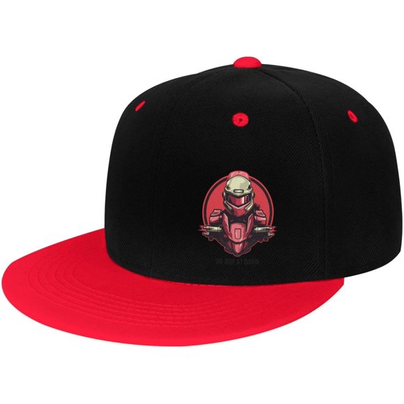 We Ride at Dawn Flat Bill Hats Contrast Hip Hop Baseball Cap Unisex Snapback Rock Caps