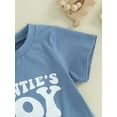 thumbnail image 5 of Bagilaanoe 2pcs Toddler Baby Boy Shorts Set Short Sleeve Letter Print T Shirt Tops + Shorts 3M 6M 12M 18M 24M 3T Kids Casual Summer Clothes, 5 of 8
