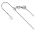 thumbnail image 1 of Diamond2Deal 14K Blanc Gold Réglable.7 mm Bébé Box Chain Necklace for Women 22", 1 of 4
