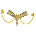 thumbnail image 5 of Miulika Propane Y Splitter Splitter 2 Way 1/4in Propane Hose Fittings 2 Way LP Gas Adapter Gas Tank Connection Adapter for BBQ Grill, 5 of 9