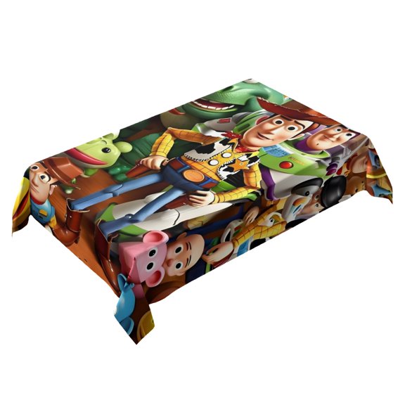 Toy Story Themed Square Tablecloth 54 * 72 Inches Durable Stylish