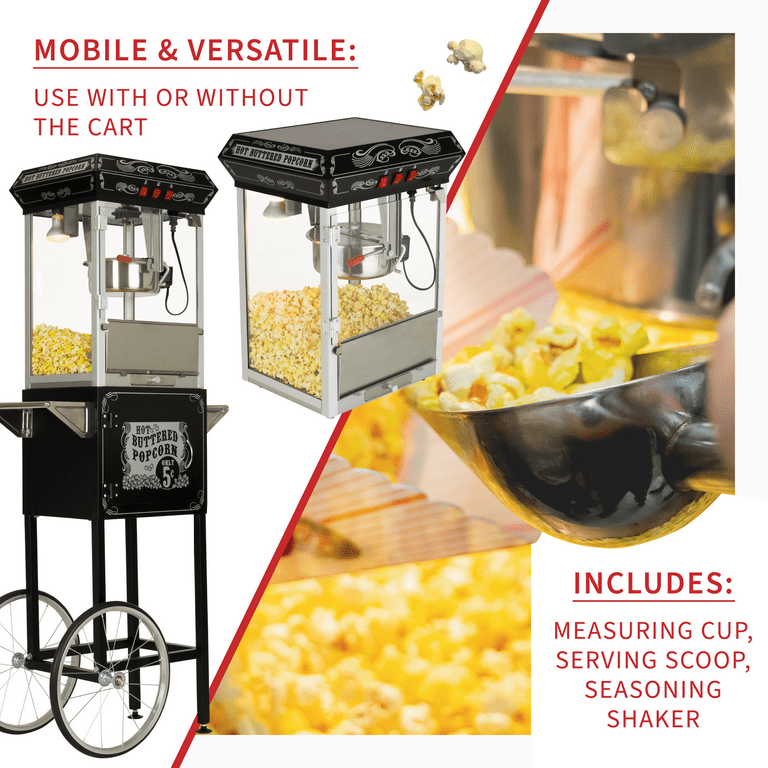 Electric Popcorn Maker Machine, Home-made Healthy Snack, Integrated  Measuring Cup, Perfect For Movie Nights, Parties, Sleepovers & More