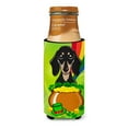 thumbnail image 3 of Caroline's Treasures BB1959MUK Smooth Black and Tan Dachshund St. Patrick's Day Michelob Ultra beverage Insulator for, 3 of 3